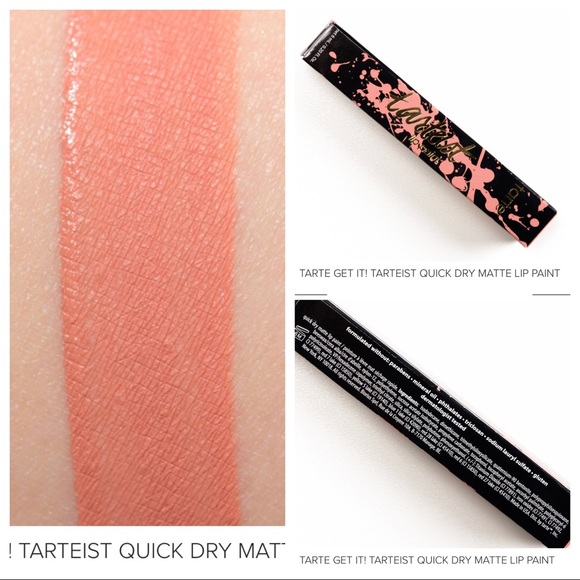 🎉HP NIB “Tarteist Lip Paint” In Shade “Get It” Warm Nude Peach 🍑 - Picture 4 of 15